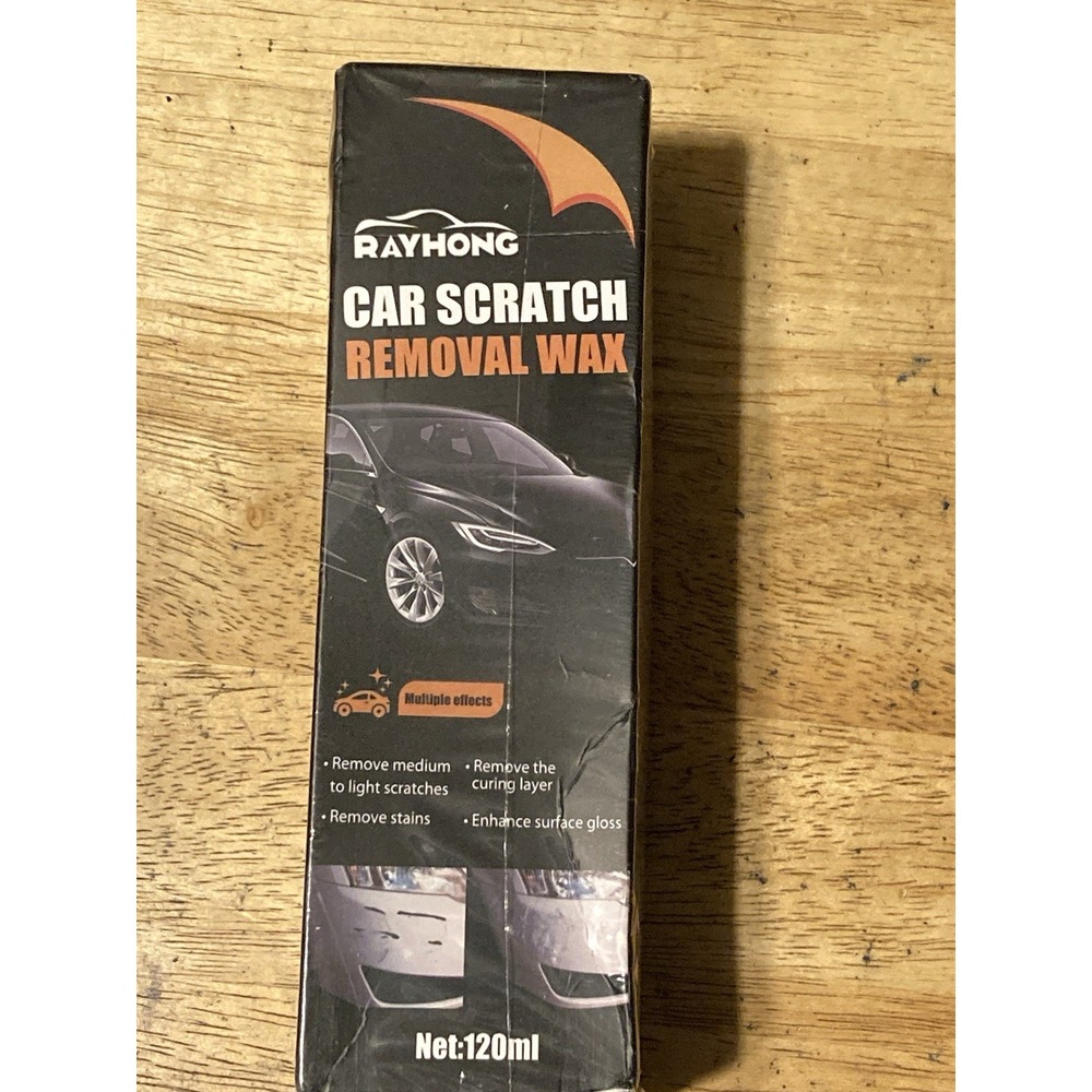 Rayhong Car Scratch Removal Wax, Nano Sparkle Cloth Scratch Remover 120ml